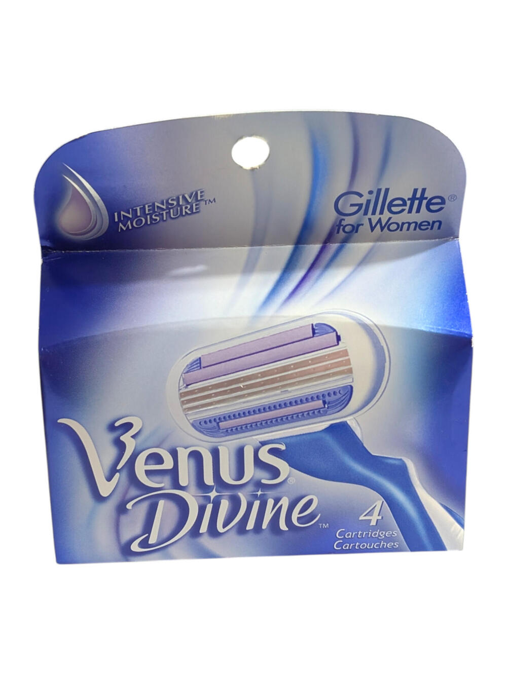 Gillette Venus Divine Sensitive Razor Refill Blade Cartridges 4 Count New Sealed